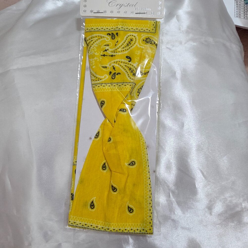 Boho Paisley Bandana Headband Twisted Cross Hair Band Women Girls Multicolor